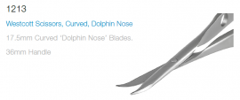 MMSU1213S WESTCOTT SCISSOR CVD DOLPHIN NOSE PK/5