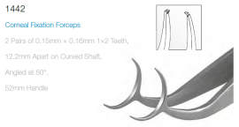 1442 CORNEAL FIXATION FORCEPS