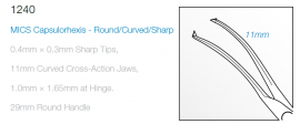 1240 MICS CAPSULORHEXIS CURVED/SHARP TIP