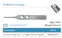 MMSU0279CS ST MARTINS FORCEPS BOX/20