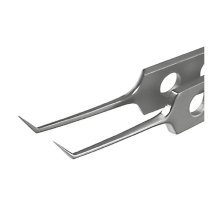 MMSU0283CS JEWELLERS FORCEPS, FINE ANGLED BOX/20
