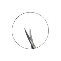 MMSU1218S CASTROVIEJO SCISSORS, CURVED, ROUNDED BOX/20