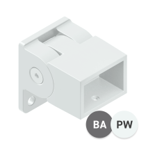 38 x 25 Vertical Adjustable Fence Bracket - Basalt and Pearl White