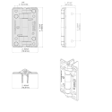 D&D KwikFit Plain Hinge Pair