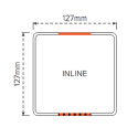 Rural PVC Fence - Inline Post 2050mm