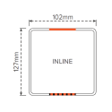 Picket PVC - Inline Post 1850mm