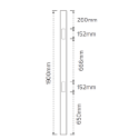 Picket PVC - End Post 1850mm