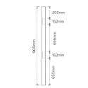 Picket PVC - Gate Post 1850mm