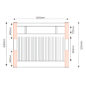 Bridgehampton PVC Gate - 1500W x 1200H