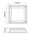 PVC Post Dress Ring - 102 x 102mm