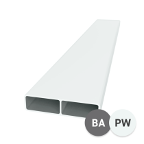 65 x 16mm Ribbed Slat - 5800mm - Basalt and Pearl White