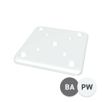 100 x 100mm Base Plate - Basalt and Pearl White