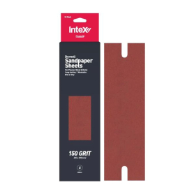 Sandpaper Sheet Small 85x305mm 150 Grit 20 Sheets PlasterX