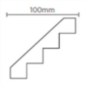 4 Step Cornice 100mm x 4.8m