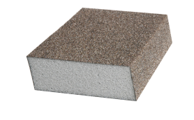 Sanding Block Angled Fine/Medium Grit 125x70x26mm (24) WBT