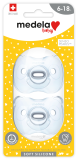 Silicon Duo Soother 6-18 Assorted