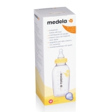 Medela 250ml breast milk bottle with medium flow teat