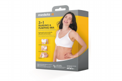 Hands-Free 3 in 1 Nursing & Pumping Bra White