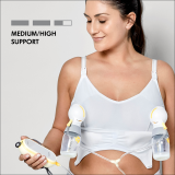 Hands-Free 3 in 1 Nursing & Pumping Bra White