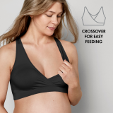 Keep Cool™ Sleep Breathable Maternity and Nursing Bra Black