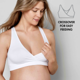 Keep Cool™ Sleep Breathable Maternity and Nursing Bra - White