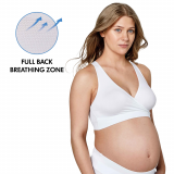 Keep Cool™ Sleep Breathable Maternity and Nursing Bra - White