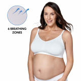 Keep Cool™ Ultra Breathable Maternity and Nursing Bra - White