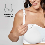 Keep Cool™ Ultra Breathable Maternity and Nursing Bra - White