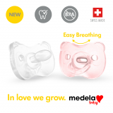 Medela Baby Soft Soothers Pink