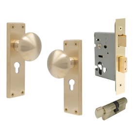 Sutton Square Longplate - Euro Locking Set