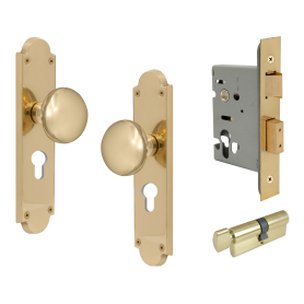 Sutton Victorian Longplate - Euro Locking Set