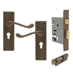 York Square Longplate - Euro Locking Set