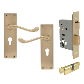 York Square Longplate - Euro Locking Set