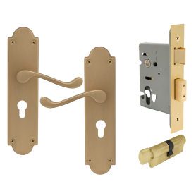 York Victorian Longplate - Euro Locking Set