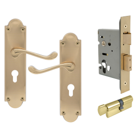 York Victorian Longplate - Euro Locking Set