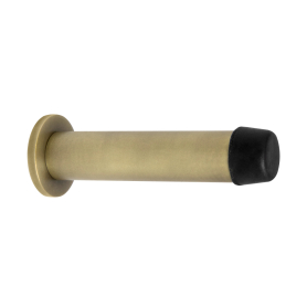 85mm Doorstop Concealed Skirting Fix - Brass