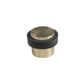 38mm Doorstop Floor Mount - 1 Piece - Brass