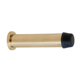 85mm Skirting Doorstop Slimline - Brass