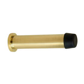 85mm Skirting Doorstop Slimline - Brass