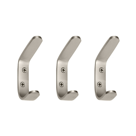Aluminium Hat & Coat Hook 3 Pack