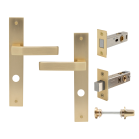 Galaxy - Qube Elite Longplate Privacy Set - P85 - Magnetic Latch