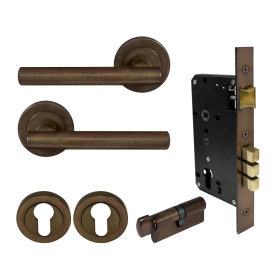 Charleston Round Rose Entrance Set - E85