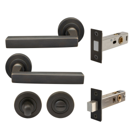Federal Round Rose Privacy Set - Magn. Latch