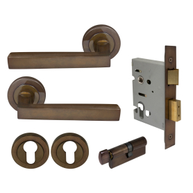 Federal Round Rose Entrance Set - E48