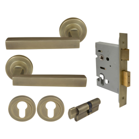 Federal Round Rose Entrance Set - E48