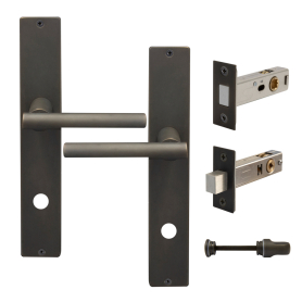 Charleston Longplate Square Privacy Set - Magn. Latch