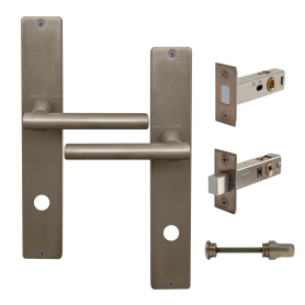 Charleston Longplate Square Privacy Set - Magn. Latch