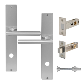 Charleston Longplate Square Privacy Set - Magn. Latch