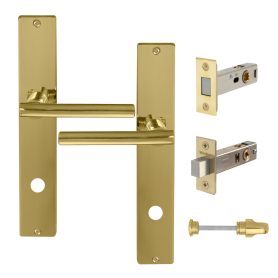 Charleston Longplate Square Privacy Set - Magn. Latch