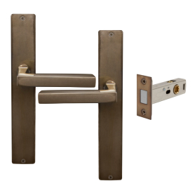 Federal Longplate Square Passage Set - Magn. Latch